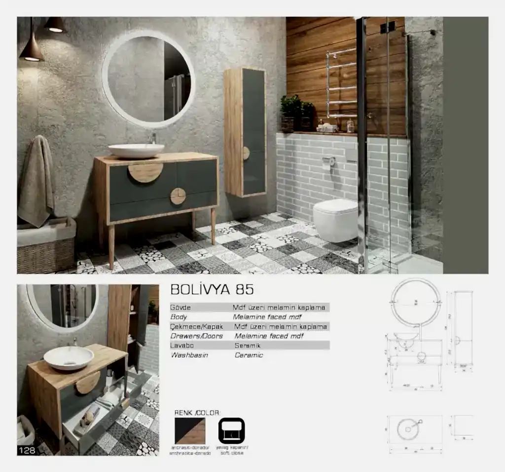 lux bolivya banyo mobilyasi