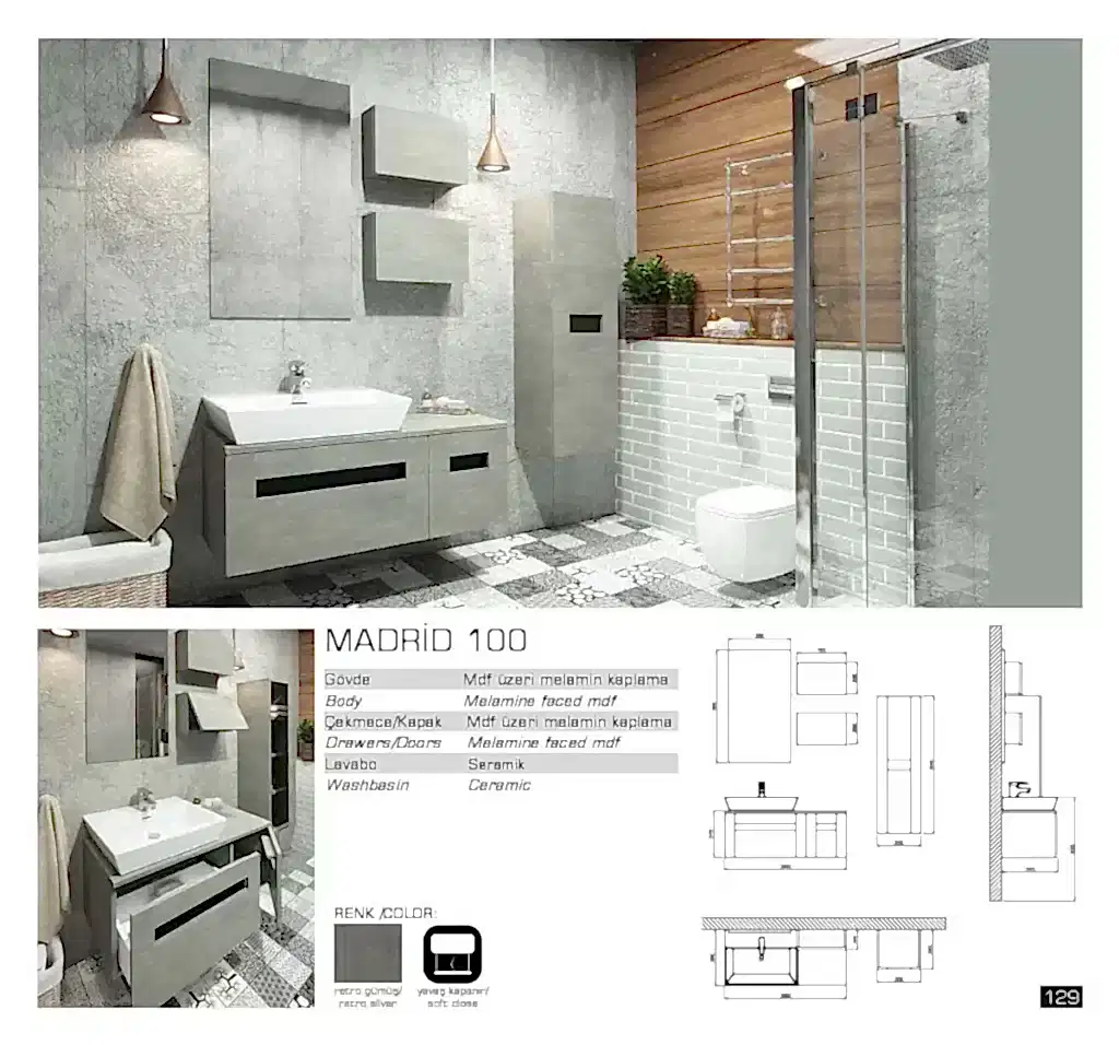 lux madrid banyo mobilyası