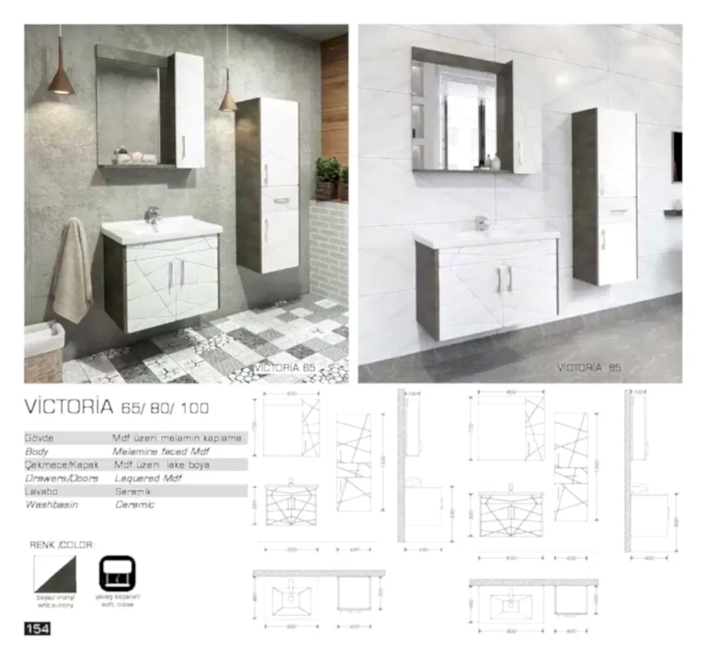 lux victoria banyo mobilyasi