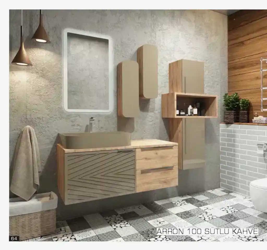 premium arron sutlu kahve banyo