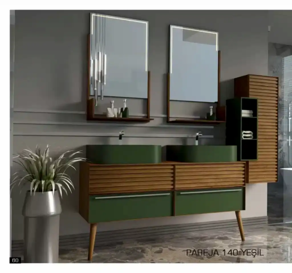 premium pareja yesil banyo